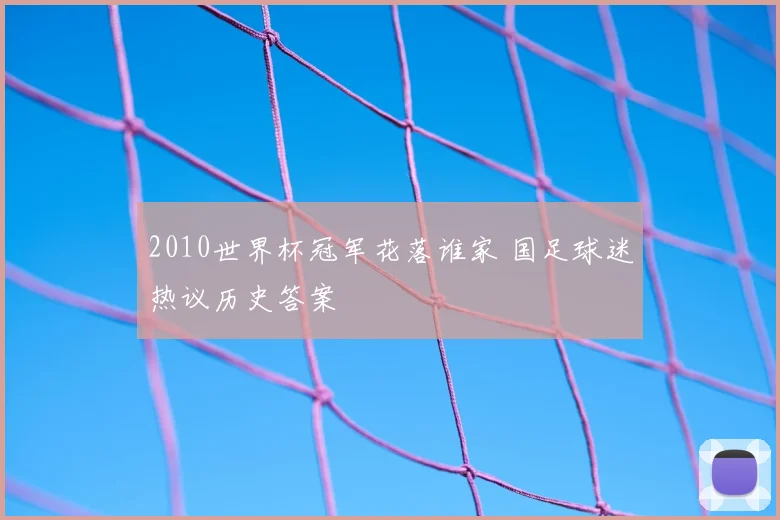 2010世界杯冠军花落谁家 国足球迷热议历史答案